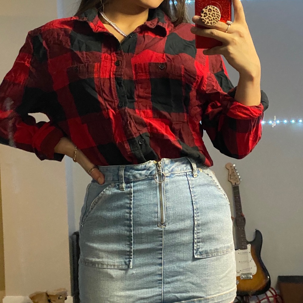 Plaid button up